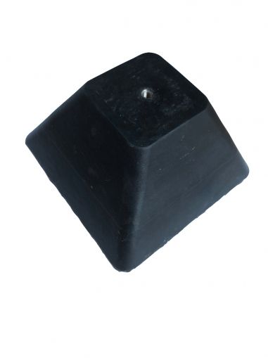 Voetsteun voor draadgoot rubbergranulaat gesoldeerd met polyurethaanlijm